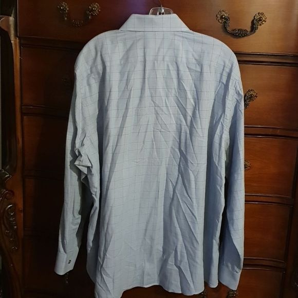 Michael Kors Blue Check Dress Shirt - Picture 4 of 4